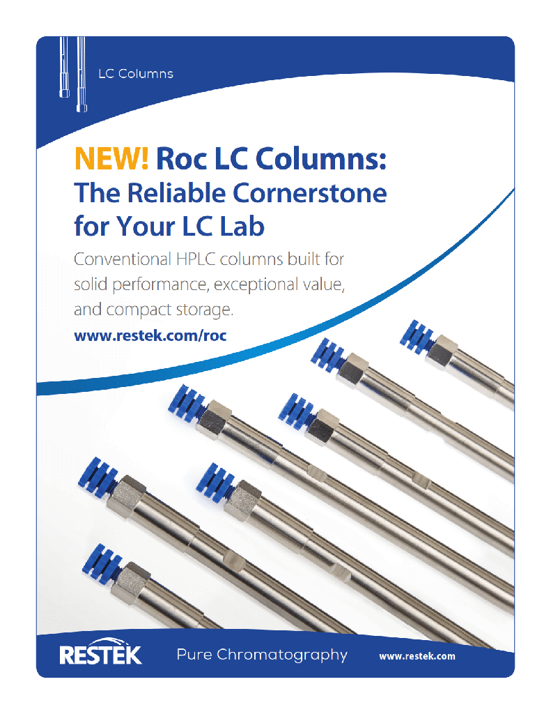 Restek 9533575 Roc™ C8 HPLC Columns (USP L7) Roc C8 HPLC Column, 5um, 250 x 4.6mm