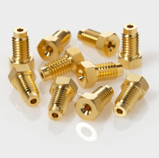 1/4&quot; Short Comp. Screw (Gold-Plated), 10/pk, alternative to Waters®, Part Number: 700002634Used for Model: ACQUITY® H-Class Bio QSM, ACQUITY® H-Class Bio SM-FTN, ACQUITY® I-Class BSM, ACQUITY® UPLC® BSM, Open Architecture UPLC®, nanoACQUITY UPLC® Sample Mgr