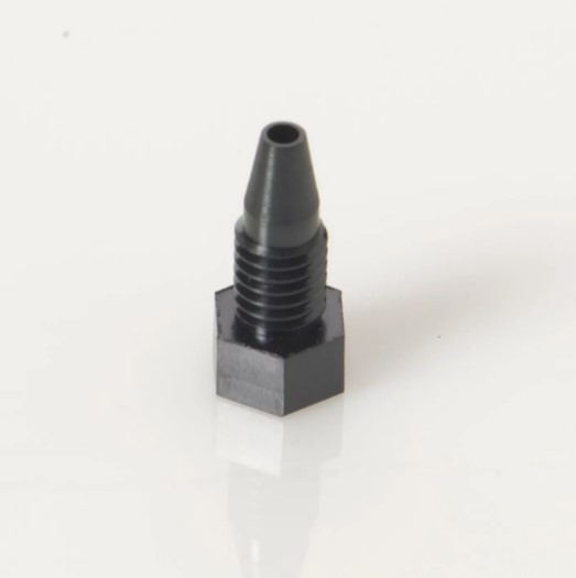 1/16'' Short Hex PEEK™ fitting, alternative to Sciex™ , Part Number: 027471Used for Model: 3200, 3500, 4000, 4500, 5500, 6500