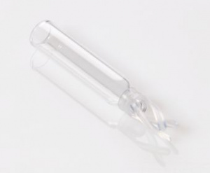 ChraPart # G20163-C11068,  50-300 uL Clear Glass Bottom Spring (6x29mm) Wide Mouth Insert, 100/pk,