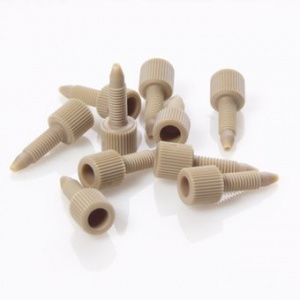 ChraPart # G20163-C11244,  Fitting 10-32 Fingertight PEEK Long Male One Piece for 1/16&quot;, OD Tubing, 10/pk,