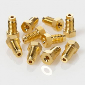 ChraPart # G20163-C12525, alternative to part# 700002634, 1/4&quot;, Short Comp. Screw (Gold-Plated), 10/pk, Comparable to OEM # 700002634,