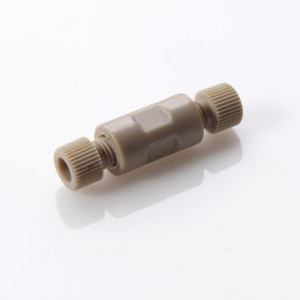 ChraPart # G20163-C11932, Connector Union PEEK 0.050&quot;, (1.25mm) Thru-Hole for 1/8&quot;, OD Tubing (Union + Fittings),