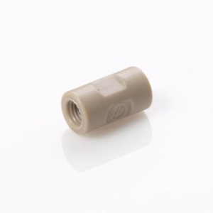 ChraPart # G20163-C11931, Connector Union PEEK 0.020&quot;, (0.50mm) Thru-Hole with 1/4-28 Ports (Union Body Only),