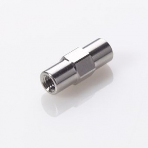 ChraPart # G20163-C11913, Connector Union ZDV Stainless Steel 0.010&quot;, (0.25mm) Thru-Hole for 1/16&quot;, OD Tubing (Union Body Only),