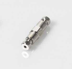 ChraPart # G20163-C11912, Connector Union ZDV Stainless Steel 0.010&quot;, (0.25mm) Thru-Hole for 1/16&quot;, OD Tubing (Union + Fittings),