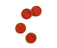 Septa , Partial Thru hole Red 11mm 50/PK, alternative to Agilent part 5181-3383-50