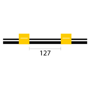 Viton Pump Tube 2tag 1.42mm ID Yellow/Yellow (PKT 12), alternative to OEM Part# 47501007