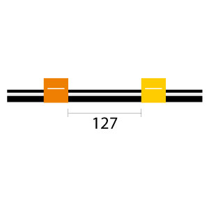 Viton Pump Tube 2tag 0.51mm ID Orange/Yellow (PKT 12), alternative to OEM Part# N0777446