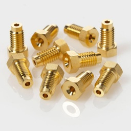[C2313-17570] 1/4&quot; Short Comp. Screw (Gold-Plated), 10/pk, alternative to Waters®, Part Number: 700002634Used for Model: ACQUITY® H-Class Bio QSM, ACQUITY® H-Class Bio SM-FTN, ACQUITY® I-Class BSM, ACQUITY® UPLC® BSM, Open Architecture UPLC®, nanoACQUITY UPLC® Sample Mgr