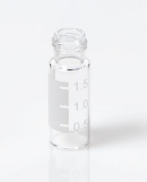 [G20163-C11056] ChraPart # G20163-C11056,  2mL Clear Glass (12x32mm) with Graduated Marking Spot Wide Mouth 9-425 Screw Vial, 100/pk,