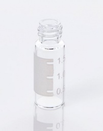 [G20163-C11052] ChraPart # G20163-C11052,  2mL Clear Glass (12x32mm) with Graduated Marking Spot Standard Mouth 8-425 Screw Vial, 100/pk,